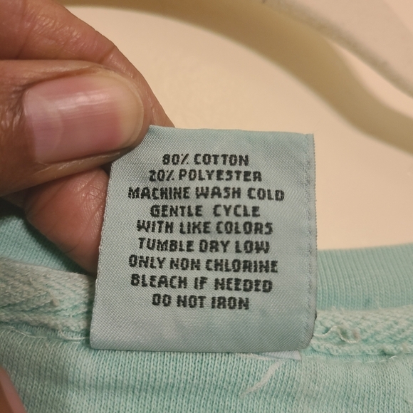 Avalon Apparel | Women's Light Green Crewneck Conway Sweatshirt (Size 2XL) - Picture 4 of 12